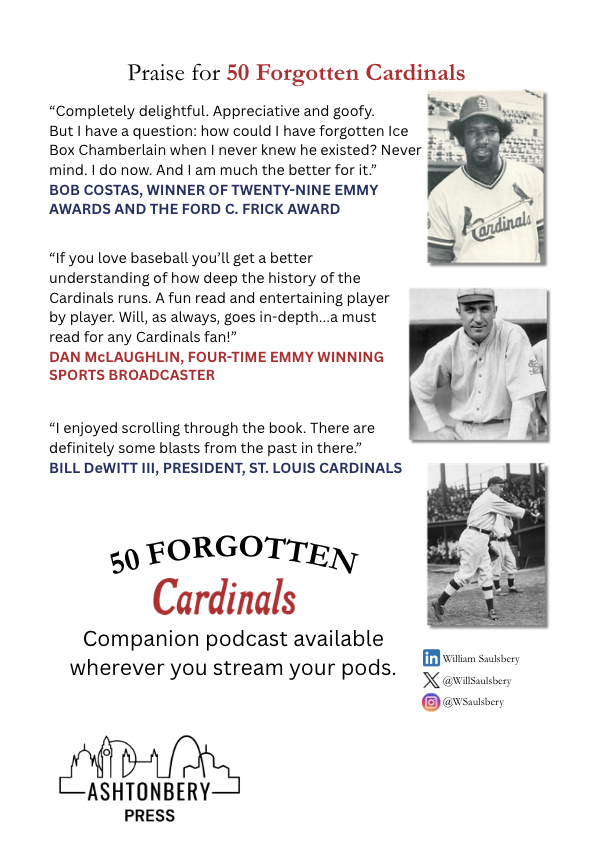 50 Forgotten Cardinals Hard Cover- Autographed